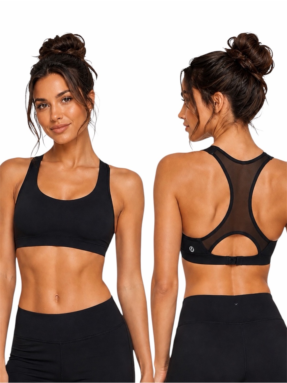 LULULEMON ITTY BRACER IN BLACK SIZE 36A - BNWT
